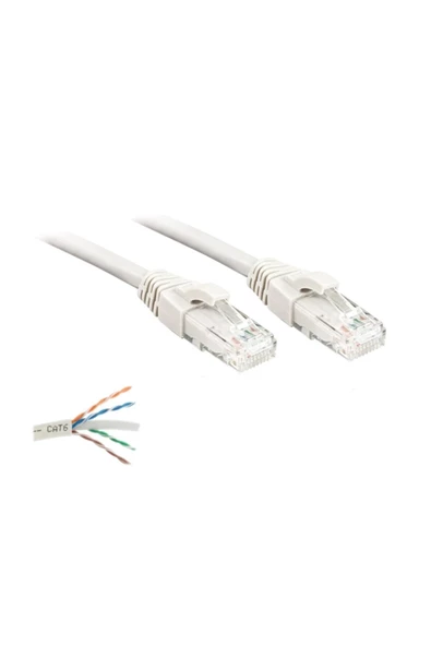 Cat6 Kablo 60 Metre Bakır Telli Data/internet/modem/ethernet Kablosu