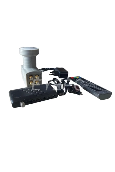 4'lü Dört Çıkışlı Bağimsiz Lnb Lenebe Elinbi+ Hd Hdmi Uydu Hazır Yüklü Kanallar Otomatik Güncellemel - 2