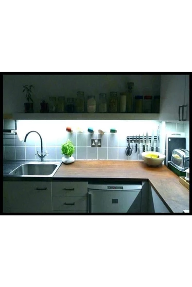 3 Çipli Beyaz Şerit Led 5 Mt + 12v Adaptör Tak Çalıştır - 2