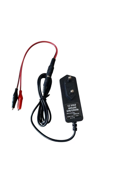 Işıklı 12v 12 Volt Oyuncak Araç Akü Aküsü Pil Şarj Şarz Cihazı Adaptörü - 3