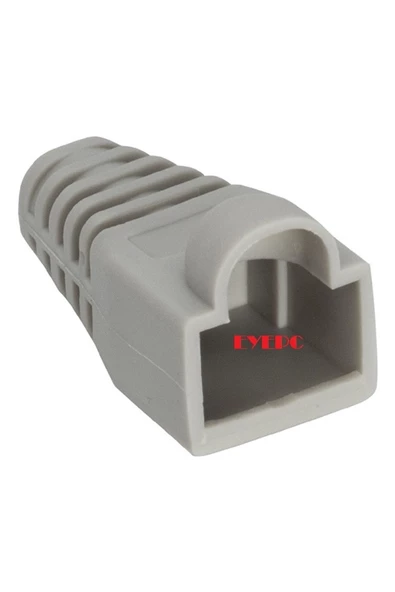 100 Tane Rj 45 Kılıf Boot Gri Cat6 Cat5 Kablo Ucu Kılıfı Kap ürün görseli 1