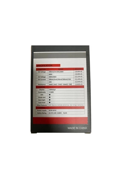 Dijital Multimetre Ölçü Aleti Mas 830l Veya Hıye-850 Öğrenci - Multimetre - 4 Ay - 4