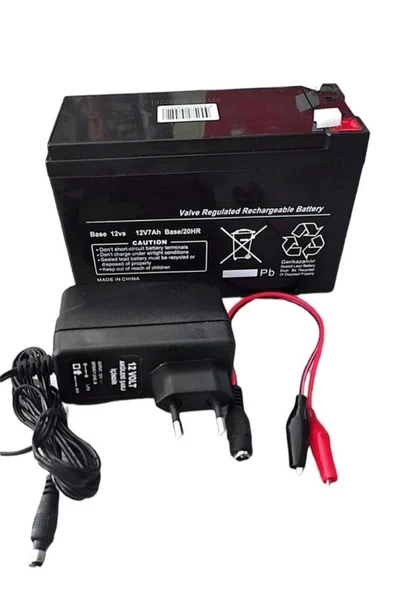 12 Volt Babyhope 4040 Bugo Bugatti Uzaktan Kumandalı Akülü Çocuk Arabası Için Akü Ve Şarj Adaptörü