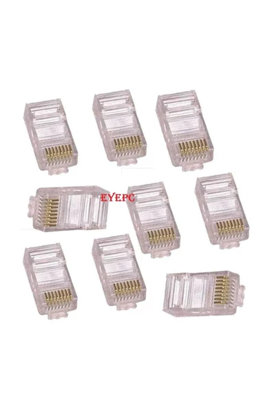 Rj45 Cat5/cat6 Uç (100'lük Paket) Poşetli