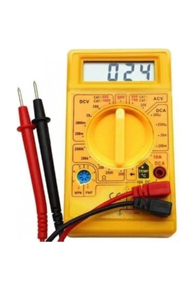 Digital Ölçü Aleti Multimeter Buzzer'li Avometre(877).