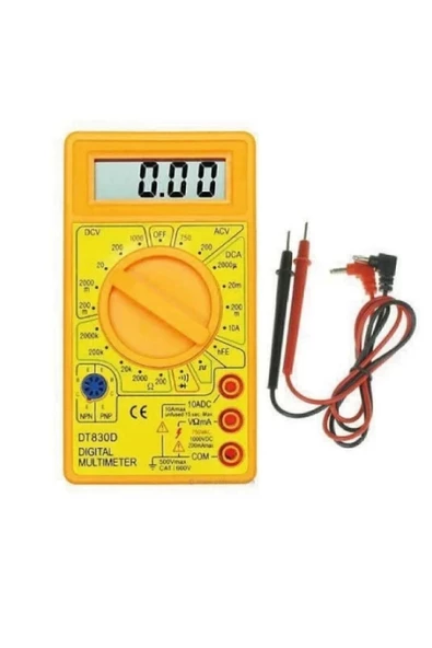 Dijital Avometre Multimetre Ölçü Aleti Akım Voltaj Direnç Ölçer - 2