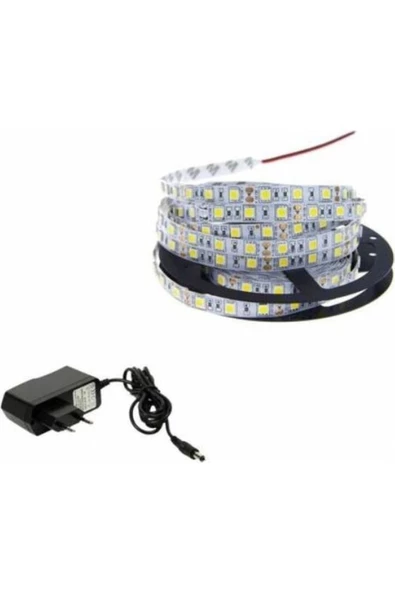 Şerit Led 5 Mt Metre 3 Çipli Adaptörlü Tak Çalıştır Kumandalı - 4