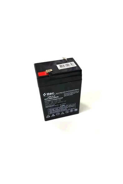 Ttec 6 Volt 4 Amper Akü ( 6 V 4 Ah ) Bakımsız Kuru Akü 6v 4ah Standart Akü ( Yeni Akü Ocak 2023 ) - 2