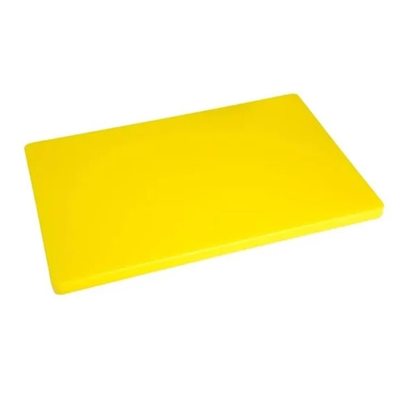 Türkay 40x25x2 cm Polietilen Kesme Tahtası Kesim Levhası Sarı 4719