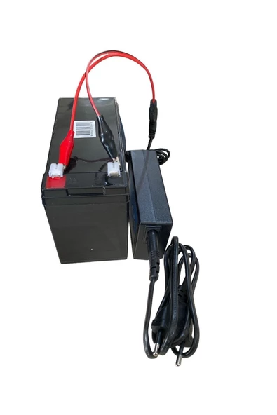 12 Volt 7 Amper  Uyumlu Akü Ve Akü Şarj Cihazı Adaptörü ürün görseli 1