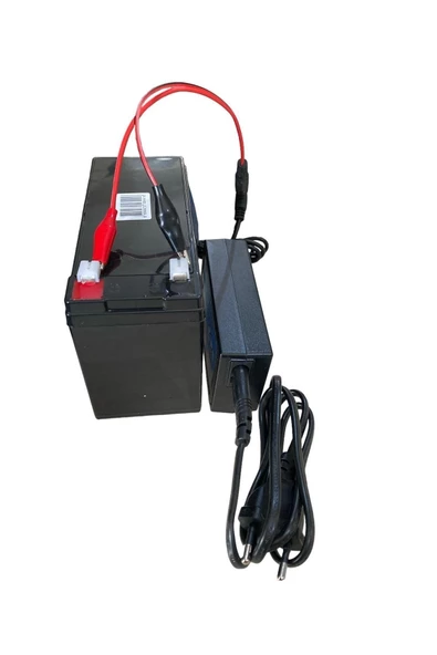 Oyuncak Araba Uyumlu 12 Volt Aküsü Ve Şarj Aleti 7 Amper 12v 7a Set - 2