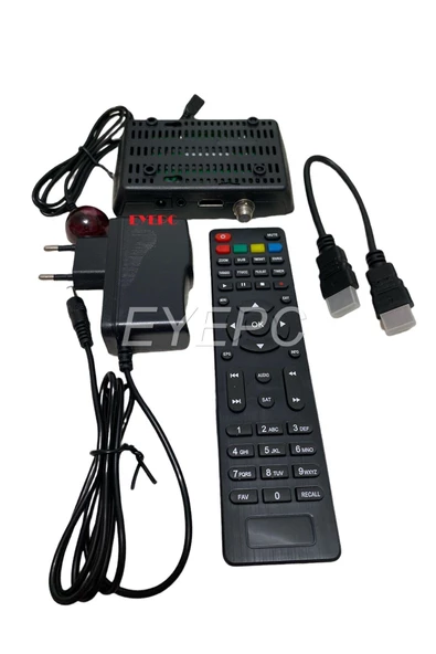 HD HDMI GİRİŞİ OLAN TELEVİZYONLARA UYUMLU- UYDU ALICI +ADAPTÖRÜ+ALICI GÖZ+KUMANDASI BİRLİKTE