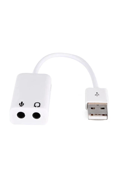 Harici Kablolu 7.1 Usb Ses Kartı 3.5mm Mikrofon Çevirici Dönüştürücü Adaptör