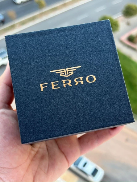 Ferro Silikon Kordon Takvimli Kadran 30 Mt Suya Dayanıklı Erkek Kol Saat EFM.31351-KZ - Resim 6