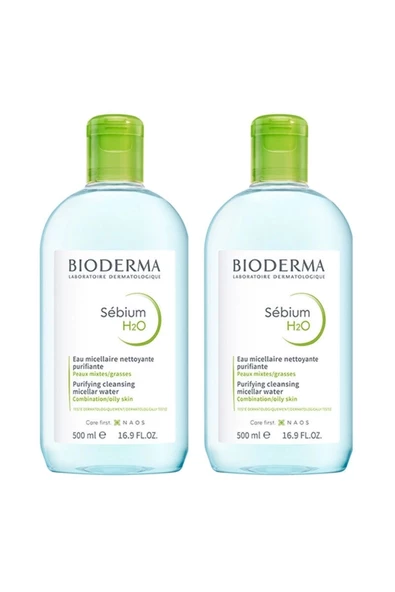 BİODERMA Sebium H2O Yüz ve Makyaj Temizleme Suyu 2 x 500 ml