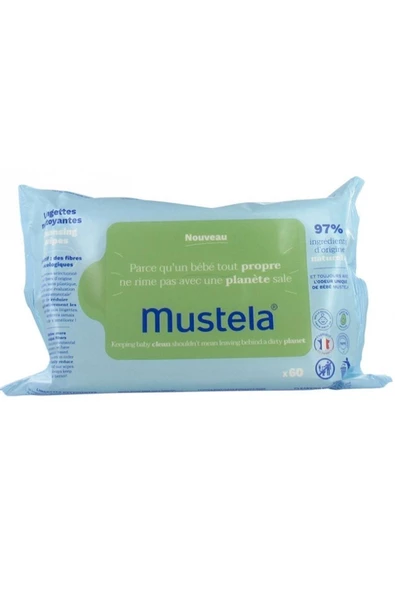 MUSTELA Avocado Cleansing Wipes 60 Adet