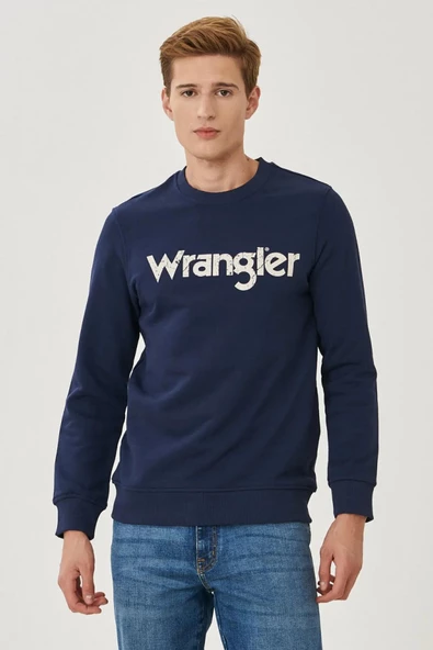 Wrangler Regular Fit Normal Kesim %100 Pamuk Sıfır Yaka Sweatshirt