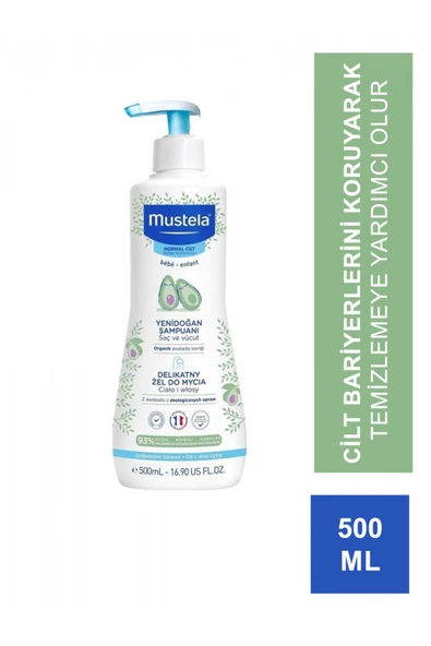 MUSTELA Gentle Cleansing Gel 500 ml Yenidoğan Bebek Şampuanı