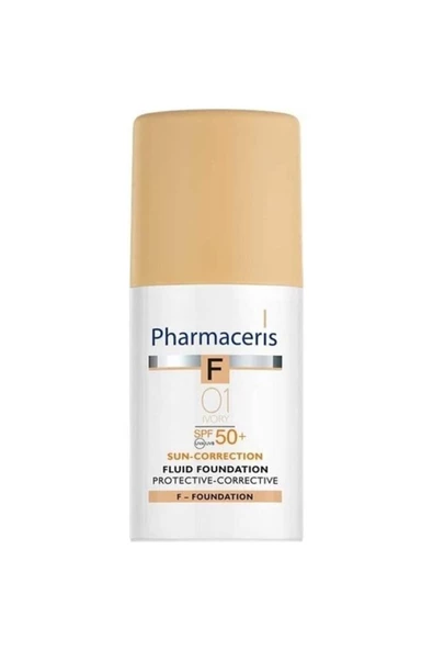 PHARMACERİS Pharmacerıs F Spf 50 Ivory Koruyucu Düzeltici Sıvı Fondotenli Güneş Koruyucu Krem 30 ml