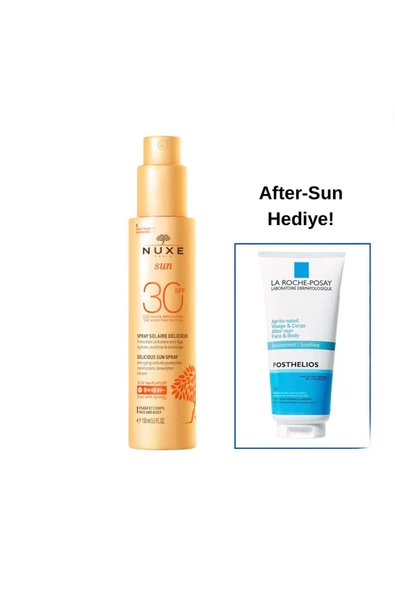 NUXE Sun Fondante Spray Spf30 150 ml Güneş Sütü La Roche Posay Posthelios After Sun 100 ml Hediye