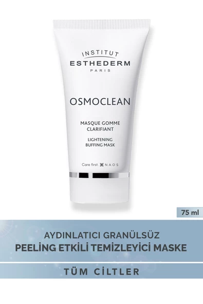 INSTİTUT ESTHEDERM Osmoclean Lightening Buffing Mask Siyah Nokta Karşıtı Aydınlatıcı Granülsüz Peeling Maske 75ML