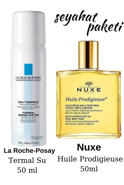 NUXE Huile Prodigieuse 50ml La Roche Posay Eau Thermale 50m(SEYAHAT SETİ)3264680009761-3337875665582