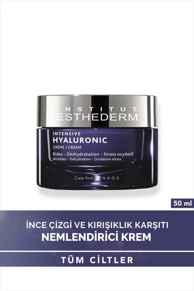 INSTİTUT ESTHEDERM Intensive Hyaluronic Cream İnce Çizgi ve Kırışıklık Karşıtı Nemlendirici Yüz Bakım Kremi 50ML - 1