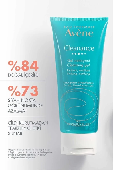 AVENE Cleanance Cleansing Gel Yağlı ve Akneye Eğilimli Ciltler İçin Matlaştırıcı Temizleme Jeli 200 ml - 3