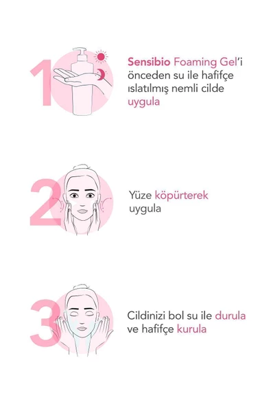 BİODERMA Sensibio Foaming Gel Hassas ve Normal Ciltler Durulanan Micellar Yüz Temizleme Jeli 200 ml - 5
