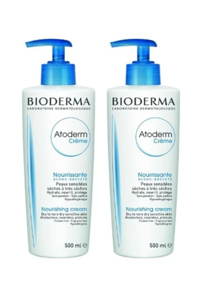 BİODERMA Atoderm Kuru Ciltler Için Nemlendirici Krem 500 Ml X 2