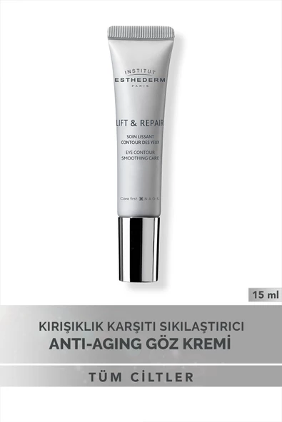INSTİTUT ESTHEDERM Lift & Repair Eye Contour Smoothing Gel Kırışıklık Karşıtı Onarıcı Nemlendirici Göz Kremi 15ML
