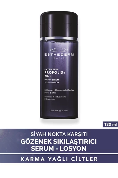 INSTİTUT ESTHEDERM Intensive Propolis+ Serum Lotion Akne&Siyah Nokta Karşıtı, Gözenek Sıkılaştırıcı Tonik Losyon 130ML