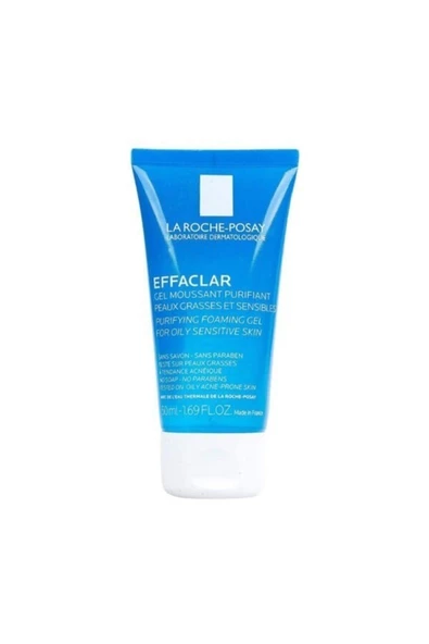 LA ROCHE POSAY Effaclar Temizleme Jeli 50 Ml- Yağlı Ve Akneye Eğilim Gösteren Ciltler 3337872414961