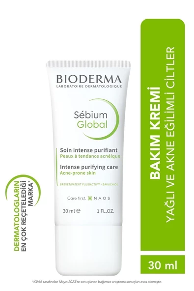 BİODERMA Sebium Global Sivilce, Karşıtı AHA ve Salisilik Asit İçeren Bakım Kremi 30 ml - 1