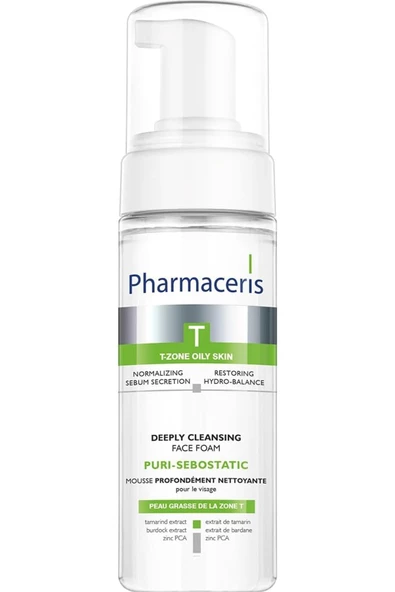 PHARMACERİS Larymary Puri Sebostatic Deeply Cleansing Foam Yüz Temizleme Köpüğü (150 Ml)