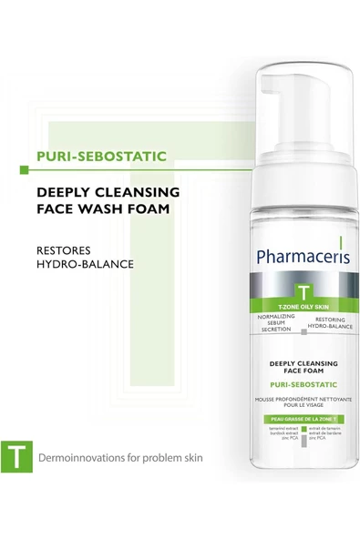 PHARMACERİS Larymary Puri Sebostatic Deeply Cleansing Foam Yüz Temizleme Köpüğü (150 Ml) - 2