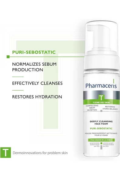 PHARMACERİS Larymary Puri Sebostatic Deeply Cleansing Foam Yüz Temizleme Köpüğü (150 Ml) - 4