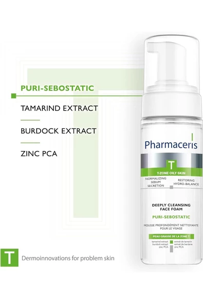 PHARMACERİS Larymary Puri Sebostatic Deeply Cleansing Foam Yüz Temizleme Köpüğü (150 Ml) - 3