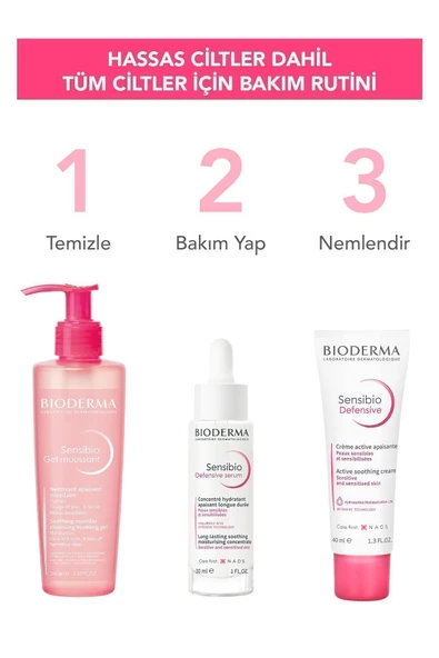 BİODERMA Sensibio Foaming Gel Hassas ve Normal Ciltler Durulanan Micellar Yüz Temizleme Jeli 200 ml - 6