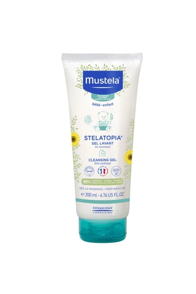 MUSTELA Stelatopia Cleansing Şampuan Çok Kuru Ciltler Için Şampuan 200 ml