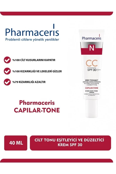 PHARMACERİS Cilt Tonu Eşitleyici Ve Düzeltici Krem Spf 30 Capılar-tone Hacim: 40 Ml