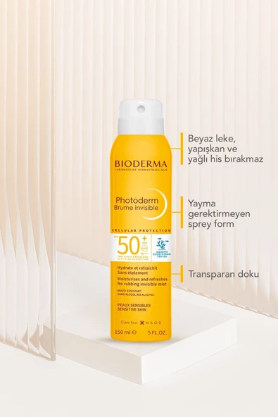 BİODERMA Photoderm Sun Mist SPF50+ Yüksek Korumalı Vücut Güneş Koruyucu 150 ml - 3