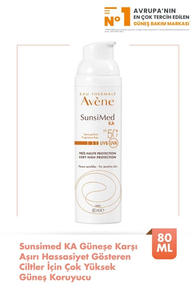 AVENE Sunsimed KA Spf50+ Aşırı Hassasiyet Gösteren Ciltler İçin Çok Yüksek Korumalı Güneş Kremi 80 ml