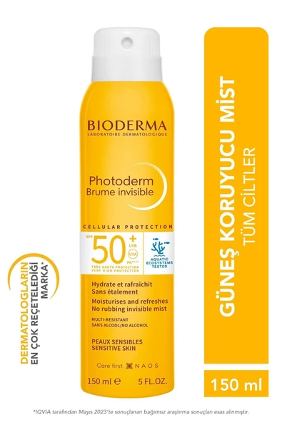 BİODERMA Photoderm Sun Mist SPF50+ Yüksek Korumalı Vücut Güneş Koruyucu 150 ml