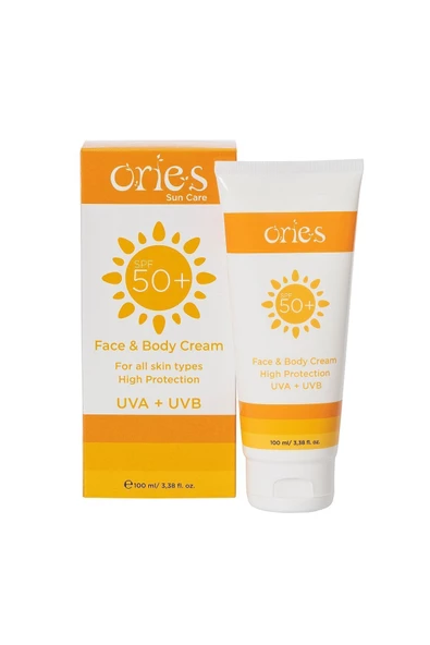 ORİES Güneş Koruyucu Yüz Ve Vücut Kremi Spf50 100 ml