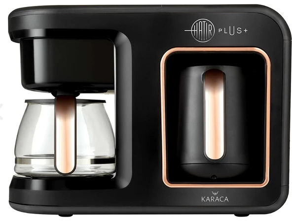 Karaca Hatır Plus 2 in 1 Black Copper Filtre Kahve Makinesi