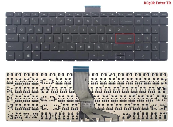 Hp Envy X360 15-bp131ng, 15-bp143cl uyumlu Klavye, Tuş Takımı (Siyah TR) - 3