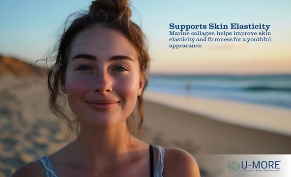 U MORE - Hidrolize Balık Kolajeni & Hyaluronik Asit - Sağlıklı Eklemler Saçlar Cilt Tırnaklar - 60 Tablet - 7