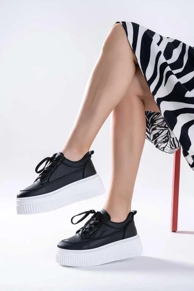 Papuçcity Dvmd 02990 Yüksek Taban Kadın Günlük Spor Ayakkabı - Resim 6