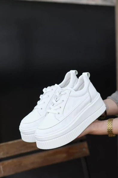 Papuçcity Dvmd 02990 Yüksek Taban Kadın Günlük Spor Ayakkabı - Resim 4